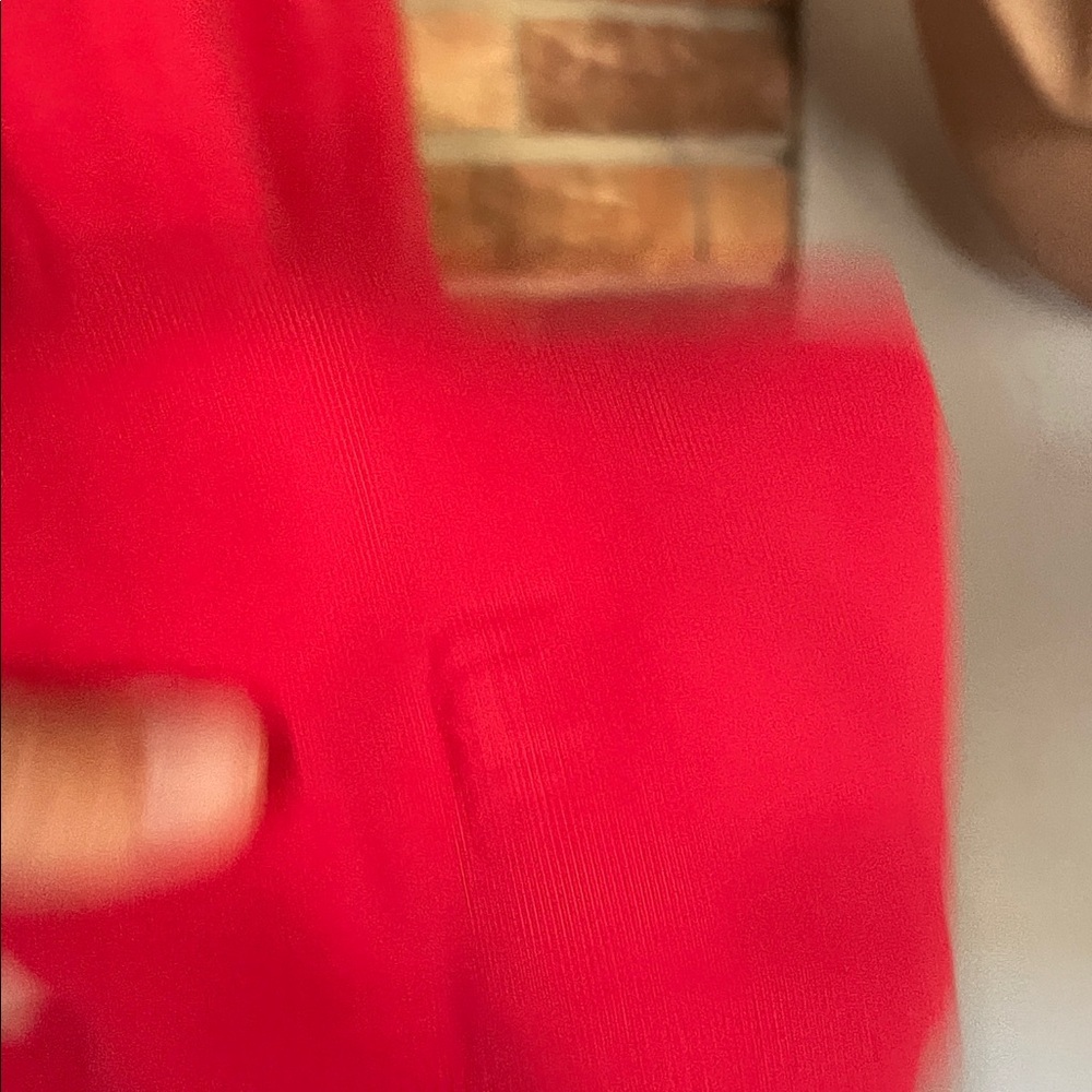 Fabletics Bold Red Women's Cropped Crewneck Sweatshirt L - Picture 3 of 5